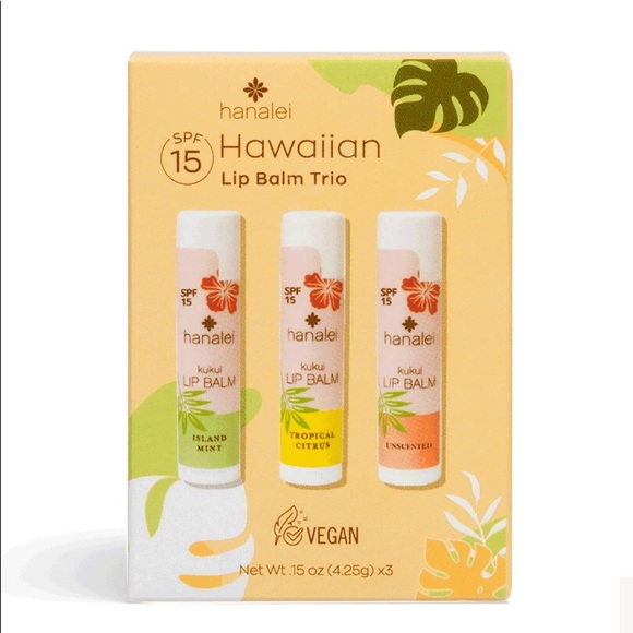 Hanalei Hawaiian Lip Balm Trio SPF 15 - Picture 2 of 3